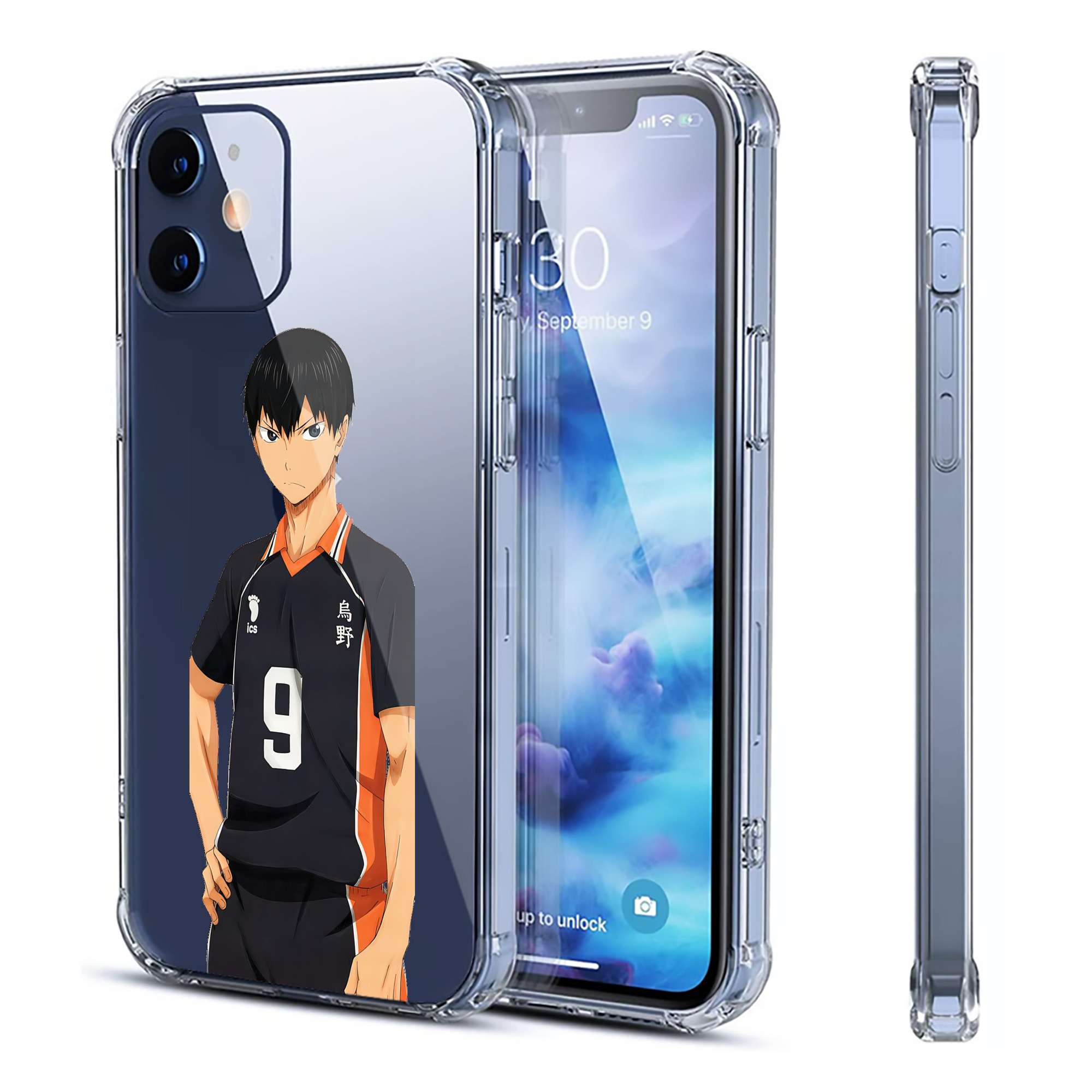 （画像用） ハイキュー!! Haikyu!! 【iPhone 12シリーズ対応】透明スマホケース（クリアソフトケース）